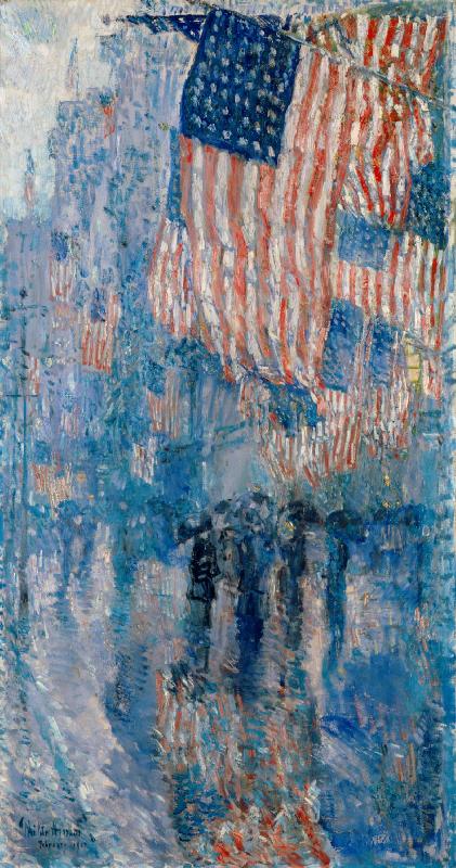 Childe Hassam The Avenue in the Rain